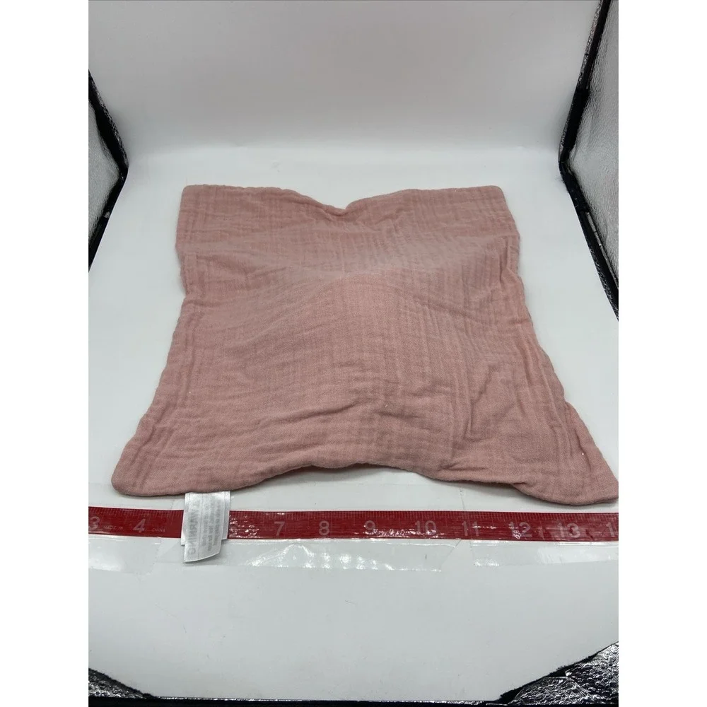Carters Child of Mine Pink Bunny Muslin Lovey Security Blanket 12x12 SAR549255